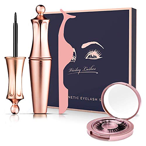 Magnetic Eyelashes with Eyeliner Kit - Magnetic Eyeliner and lashes – Magnetic False Eyelashes Natural Look and No Glue