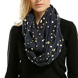 Tamaño: 70X180cm LLTT Damas Dot Babero señora Women Caliente Suave Bronceador Puntos de impresión Cuello Abrigo de la Bufanda Bufandas del silenciador Echarpes Foulards Femme sjaal (Color : Navy, Size : One Size)