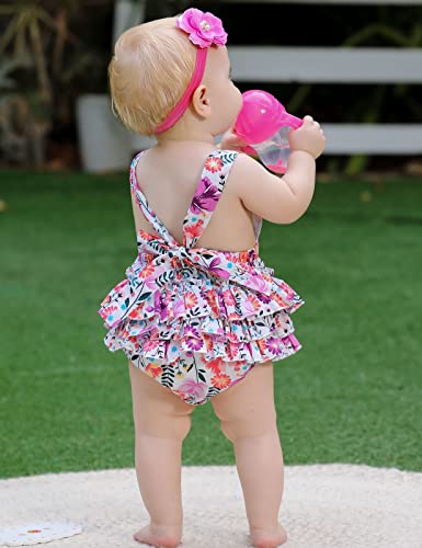 Summer Infant Headband Baby Girls Princess Bodysuit Romper,9E43A,12-24 Months(Size L) #TOP2