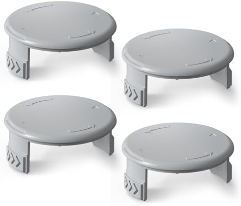 4 Stück Rasentrimmer Spulenkappen Kompatibel Mit Ryobi AC14HCA Rasentrimmern, Ersatzkappen für Ryobi One + 18V 24V 40V Rasentrimmer