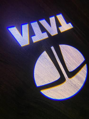 Image of Wireless Car Welcome Logo Shadow Projector Ghost Lights Kit Compatible for Tata Cars (Pack of 2)