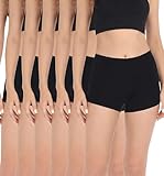 Marvmys Braguitas Mujer Tipo Bóxer Algodón Elástico Cintura Media Ropa Interior Cómodas y Suaves Tipo Culotte Pack de 6