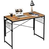 Kamiler デスク パソコンデスク 簡単組立 勉強机 作業机 学習デスク ワークデスク 木目柄天板 幅100*奥行500*高さ780mm