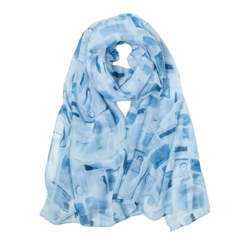 RIIQIICHY Scarf for Women Fashion Scarf Floral Print Scarves for Women Lightweight Spring Summer C034