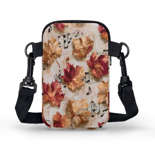 Image of Hawaiian Tribal Small Crossbody Bags for Women Cell Phone Bag Purse, Sea Turtle Zipper Sling Purses Shoulder Bag