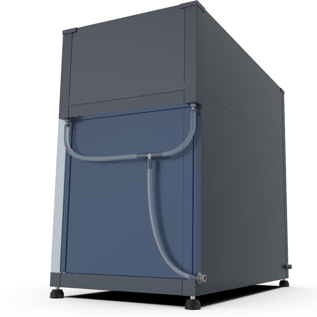 Armoire de Jardin 100cm avec Jardinière Intégrée, Gris Anthracite | Acier Galvanisé, Rangement Extérieur
