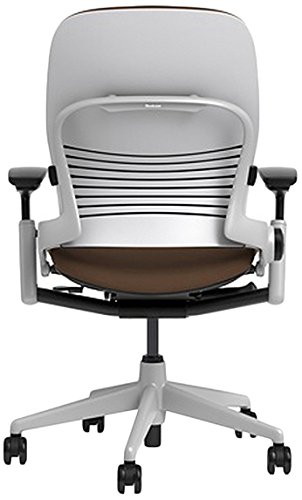 Image of Steelcase Leap Chair with Platinum Base & Hard Floor Caster, Chocolate