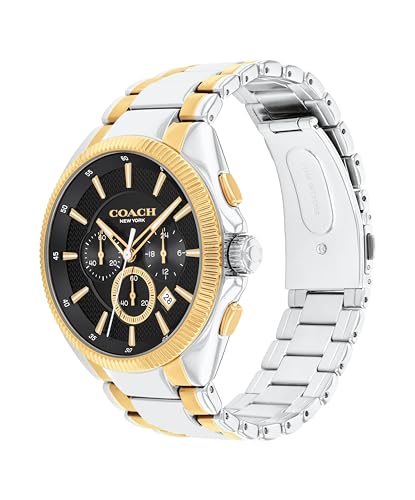 Image of Coach Jackson Men's Chronograph Watch - Date Window and Subdials for Hours, Minutes, Seconds - Water Resistant 3 ATM /30 Meters - Gift for Him - Premium Fashion Timepiece for Everyday Wear - 45mm