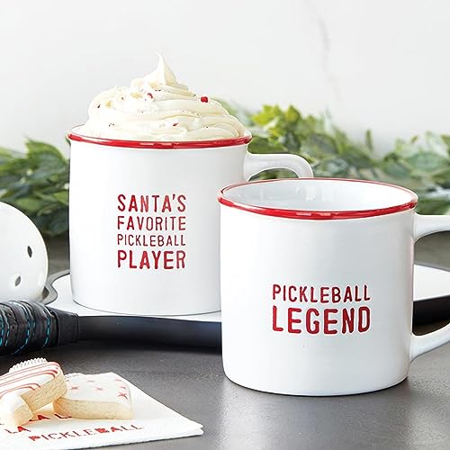 Santa Barbara Design Studio Pickleball Mug, 16-Ounces, Debossed Legend.Printed Ceramic