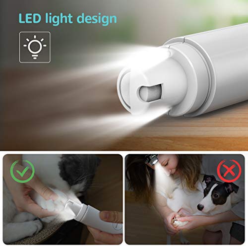 Festnight Elétrica Pet Nail Grooming Trimmer Dog Pet Nail Grinder Clipper para Dog Cat Pet Paws com