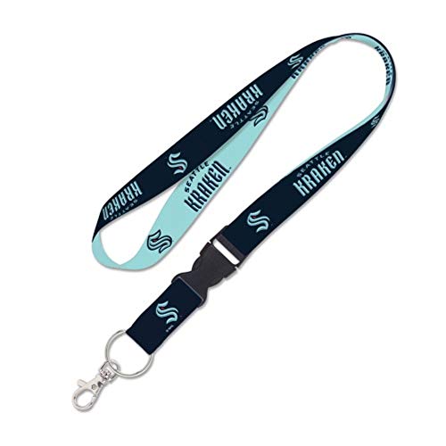 Lanière NHL Seattle Kraken Wincraft aux couleurs officielles de l'équipe taille unique