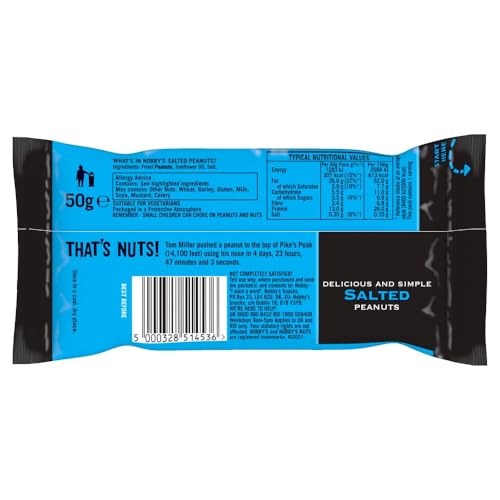 Nobby's Nuts Classic Salted Peanuts, 50g (Case of 24)