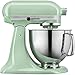 KitchenAid Batidora amasadora - Artisan - Robot de Cocina con Cabezal Inclinable - Amasadora con 3 Accesorios - Batidora de repostería con Bol de Acero Inoxidable - 4,8 L - Pistacho
