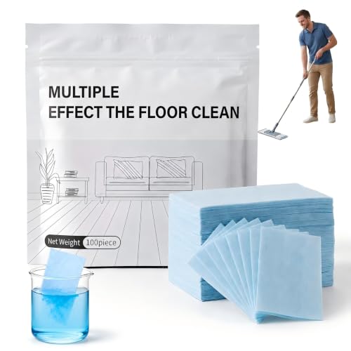 Multi-surface Floor Cleaning Tablets 100 PCS Floor Cleaning Tablets for Hardwood Tile Laminate and Marble Concentrated Floor Cleaner Tablets for Mop Bucket