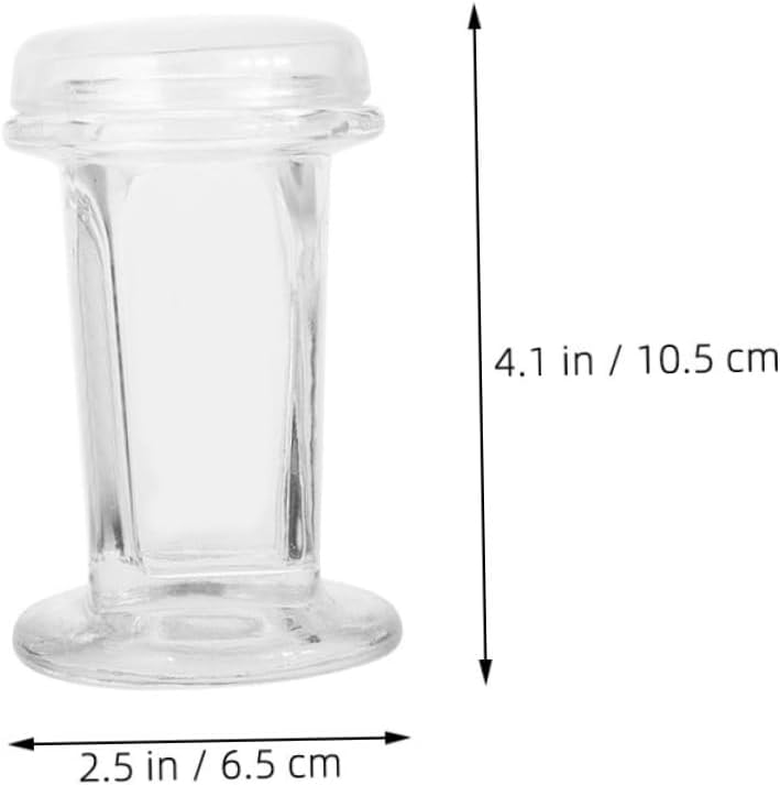 Luxshiny 3pcs Mason Jar Storage Containers Glass Staining Jars Lids Slide Capacity for Lab Experiments Biology