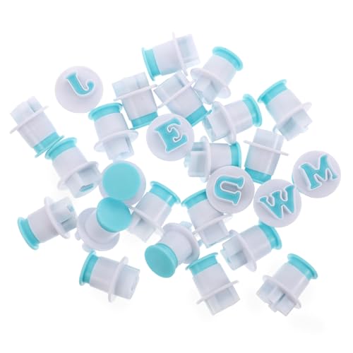 NUOBESTY 26 Moldes De Galletas Reutilizables Letras Mayúsculas para Fondant y Pasteles Molde De Galletas Maria