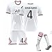 ADGJL Nuove Tute da Calcio Portogallo 2022 da Uomo, Tuta Europa Manica Corta per Adulti onboy Parigi, Tuta da Allenamento Estiva per Club di Calcio(Size:22,Color:Sergio Ramos)