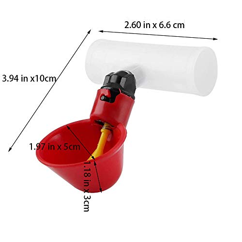 Sqxaldm Automatische Plastic Drinkbeker voor Kippen Drinkbeker voor Gevogelte Waterdrinkbekers Automatische Drinkbak… - Afbeelding 4