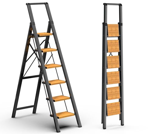 Photo 1 of GameGem 6 Step Ladder for 12 Feet High Ceiling