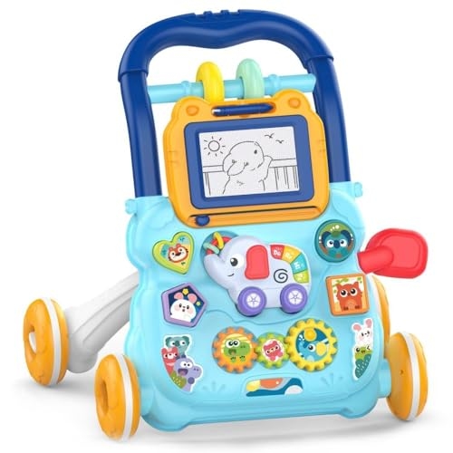 Andador Empurrador Infantil Musical Educativo Azul Yuupi Andador Empurrador Infantil Musical Educativo Azul Yuupi