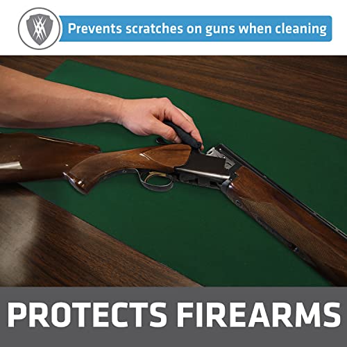 Drymate Gun Cleaning Pad (16" X 59"), Premium Gun Cleaning Mat - Absorbent/Waterproof/Durable - Protects Surfaces, Contains Liquids - (Made In The Usa) (Green) #TOP2