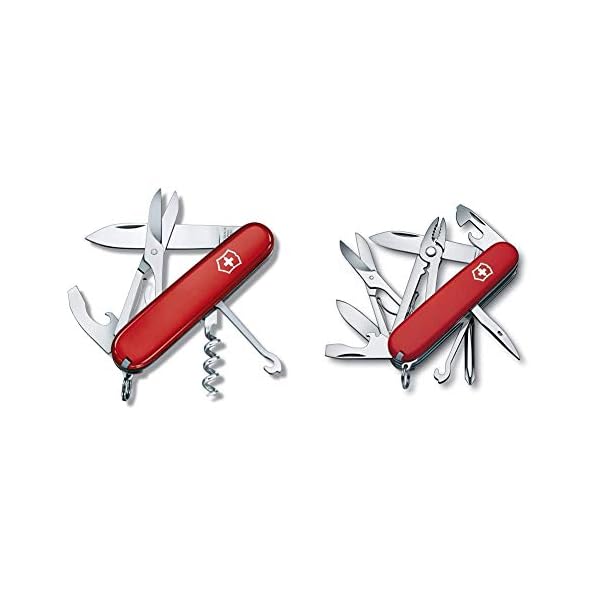 Victorinox Taschenmesser Compact (15 Funktionen, Schere, Mehrzweckhaken) rot