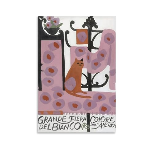 �C���X�g���[�^�[�E���[���E�����ɂ��s���N�L���b�g�|�X�^�[ �v�����g ���_�� �E�H�[���A�[�g �������� �f���炵���M�t�g �����Ɋ|�����܂�24x36inch(60x90cm)