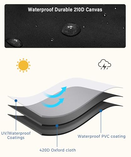 UBOG Motorcycle Cover,Scooter Cover,Bike Covers,Car Accessories Universal Motorbike Cover with Lock-Holes&Storage Bag,Motorcycle Cover Waterproof Outdoor All Season,Suitable for Various Motorcycles