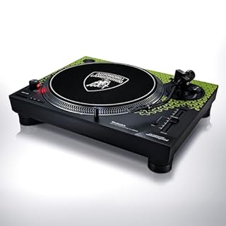 Technics SL-1200M7PEG, Giradischi a Trazione Diretta Edizione Lamborghini, Motore Coreless, Lettore di Vinile a 3 Velocità, Illuminatore Stilo, Verde
