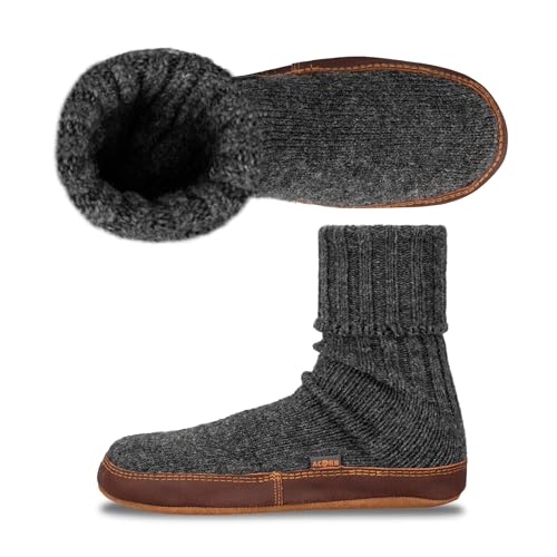 Acorn Mens and Womens Original Slipper Socks - Cloud Cushion, Ragg Wool, Moisture-Wicking, Suede Sole3