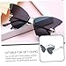 ARTIBETTER Butterfly Rimless Women Sunglasses Vintage Fashion Colorful Lens Party Eyewear for Photo and Performance