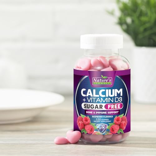 Nature'S Nutrition Sugar Free Calcium Gummy Bites Plus 400 Iu Vitamin D3, Bone Health & Immune Support, Supports Bone Strength - Chewable Calcium Nutrition Supplement thumb #8