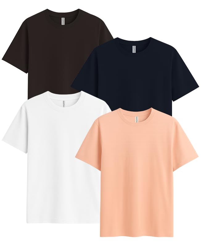 Image of Sleepynuts Women Boyfriend Plain Round Neck Half Sleeve T-Shirt