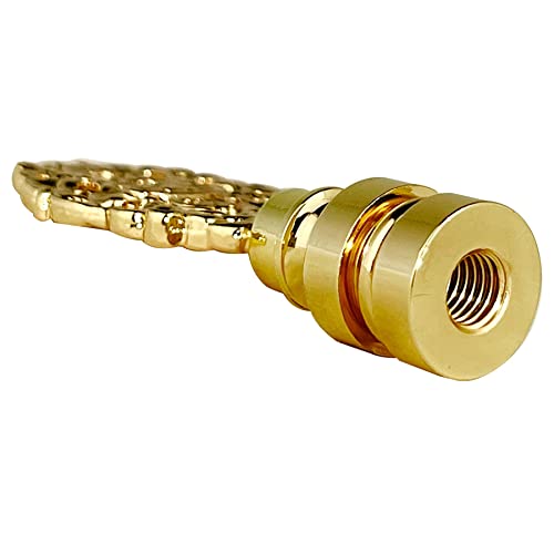 Image of Royal Designs, Inc. Oval Filigree Finial for Lamp Shade, Polished Brass - Pack of 2