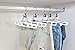 Quality Hangers 10 Pack Premium Skirt Hangers - Thin Space Saving Pant Hangers Set with Clamp, Shorts Hangers with Heavy Duty Locking Clasp, Multipurpose Jean Hangers Set - White