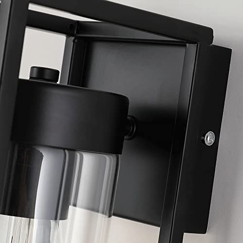Aplique de pared industrial E27 de hierro forjado negro para pasillos y dormitorios 7