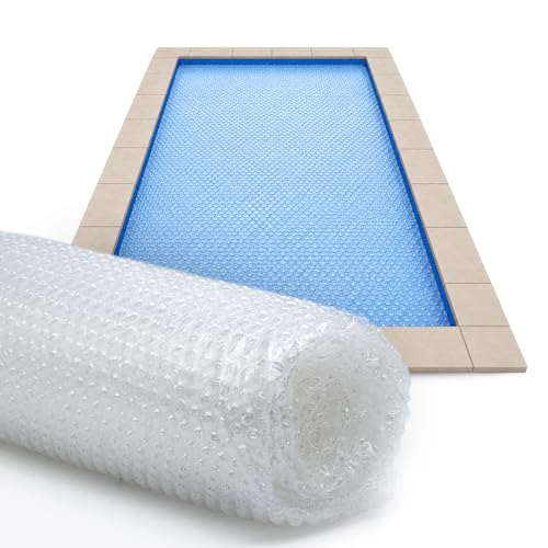 Sun2Solar Clear 16 ft x 36 ft Rectangle Pool Solar Cover | 16 Mil | Heat Retaining Blanket | Heats Rectangular Inground & Above Ground Swimming Pools | 1600 Series Includes 6 Heavy-Duty Grommets
