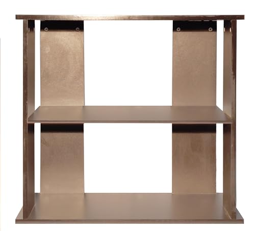 Image of AAROORA Engineered Wood TV Table Centre Unit 2 Shelf | Visual Feature of a Room | Home Decoration, Modern | Comfort and Usability | Multipurpose Storage Table (Dark Wenge Finish)