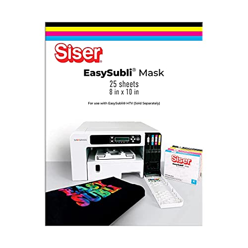 Siser EasySubli Mask Transfer Tape 8\" x 10\" - 25 Pack (for use with EasySubli HTV) - Thumbnail 2