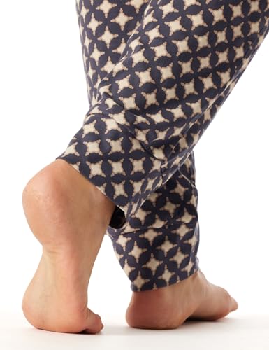 Schiesser Damen Schlafanzug lang mit Bündchen Baumwolle - Nightwear – Ansicht 2
