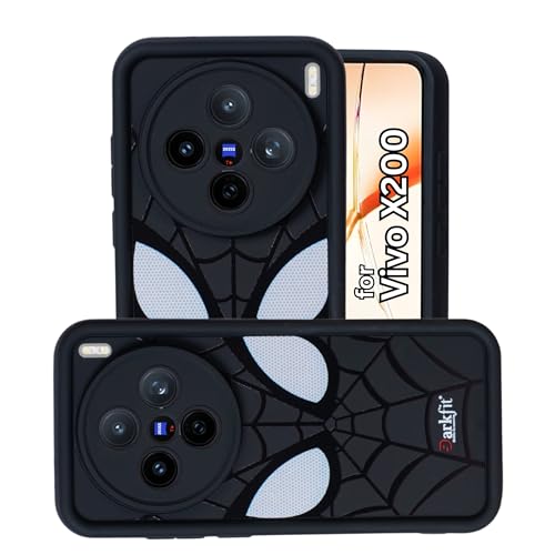 Image of DARKFIT Back Case Cover Compatible for Vivo X200 | Silicone Case | Camera & Body Protection| Shock Proof | for Vivo X200 | Color Black