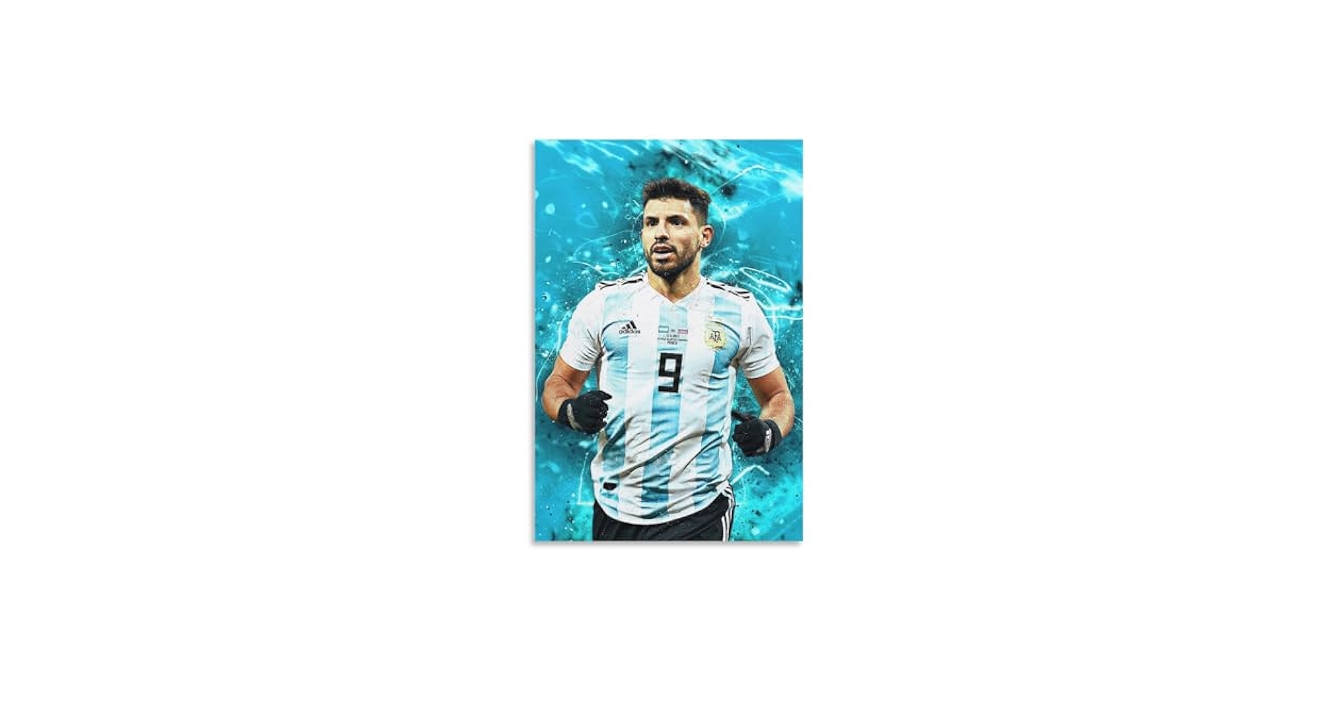 Amazon.co.jp: サッカー選手 セルヒオ・アグエロ ポスター 装飾