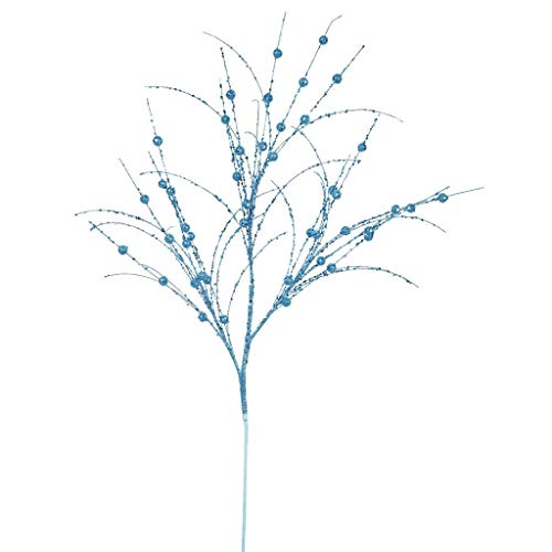 Vickerman 413715-3' Turquoise Glitter Berry Spray (6 pack) (QG164212)