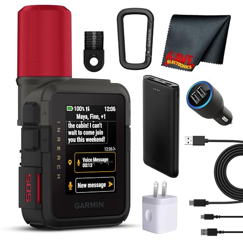 Garmin inReach Mini 3 Plus Compact Satellite Communicator with Voice Commands Photo Messaging Color Touchscreen GPS Location Sharing and Interactive SOS Support 350 Hrs Battery Lift Bundle
