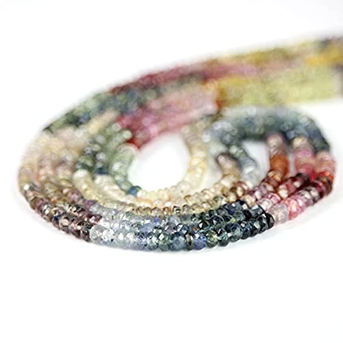 Saphir naturel multicolore en pierres précieuses facettées pour créer un cadeau éternel