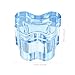 Beaupretty Crystal Glass Nail Cup Lid Dappen Dish for Nail Art Manicure Care for Mixing Liquids Suitable for Professionals and Beginners Blue Design