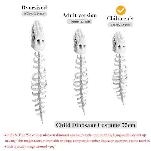 Image of PATPAT Child Dinosaur Costume for Kids Funny 3D Cosplay Costume for Halloween, Party