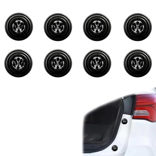 Image of BRAINLE 8Pcs Rubber Shock Absorber for Car Door Protection Guard Accessories Durable Pads & Protectors Compatible for Virtus, Taigun, Tiguan, Tayron, Golf, Polo, Vento, Ameo, Jetta