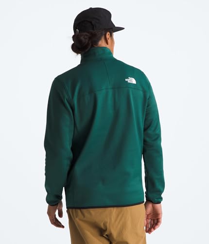 Image of THE NORTH FACE Men's Crest Full Zip Jacket | Water Repellent Fleece Coat, Double Layer Stand Collar & Zip Hand Pockets