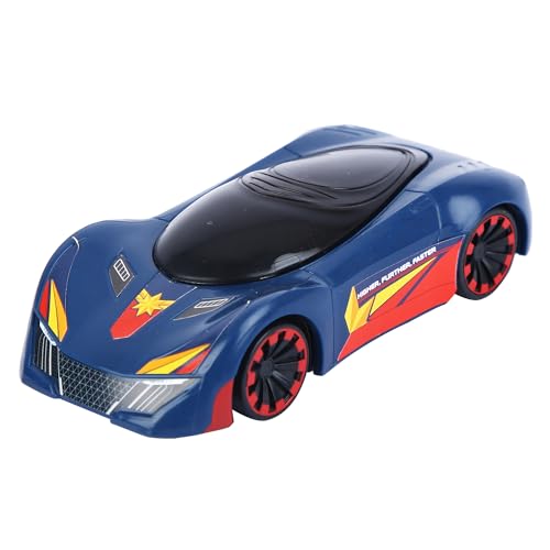 Image of SKOODLE Marvel Pull-Back Hyper Car for Kids - Captain Marvel Edition, Marvel Inspired Toy Cars with Sturdy and Long-Lasting Construction, Enhances Motor Skills and Fun Vehicle Toy for Gifting - Blue